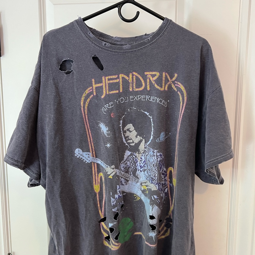 Gray Hendrix Graphic T-Shirt